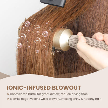 Aimike round brush used for professional blow drying