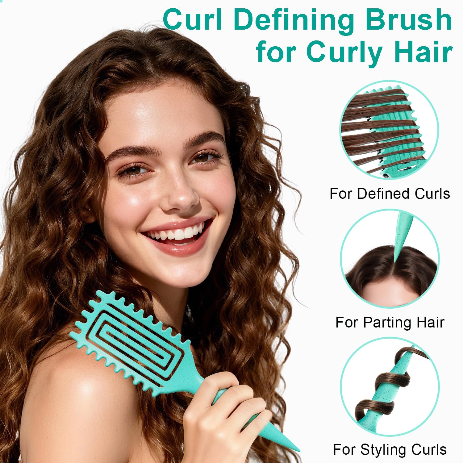 Weldilgit curly hair tool nylon pins close up