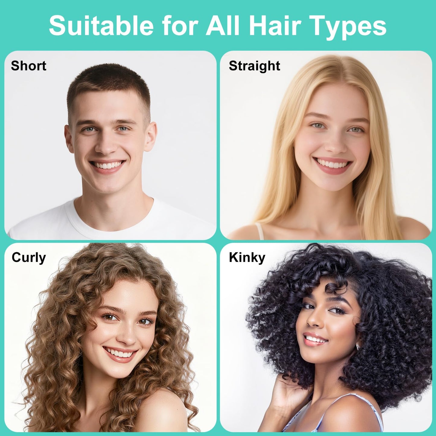 Weldilgit ergonomic wheat straw hair brush handle