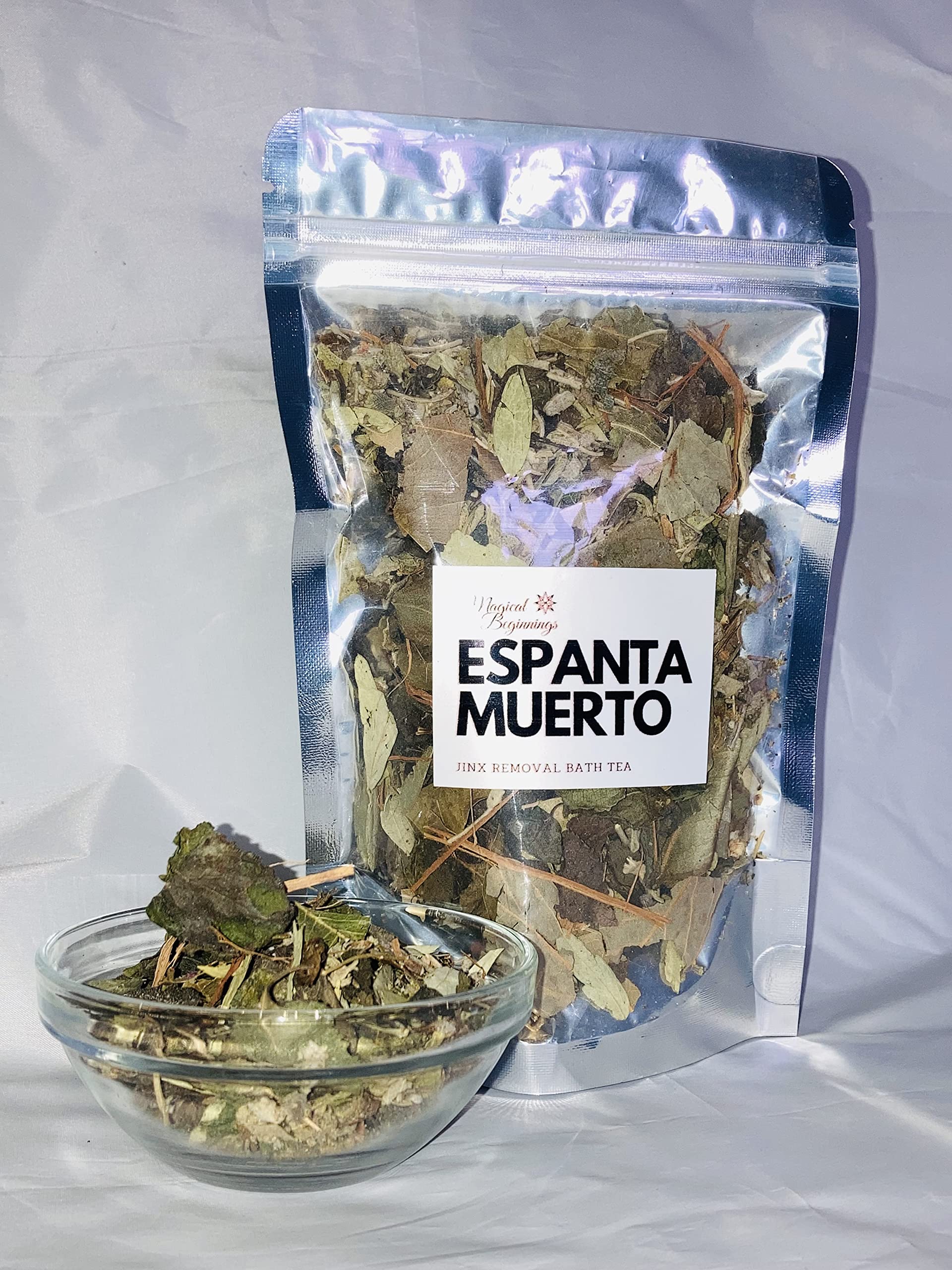 Authentic USA-imported spiritual bath herbs in resealable packaging
