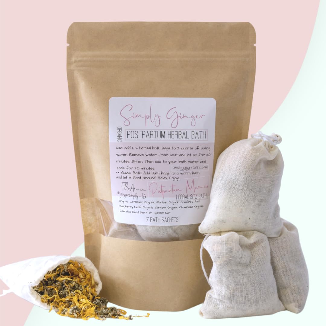 Simply Ginger organic herbal sitz bath tea sachets box