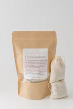 Simply Ginger postpartum recovery herbal tea bags ingredients display