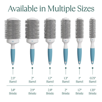 Osensia round hair brush isolated on white background for online shopping