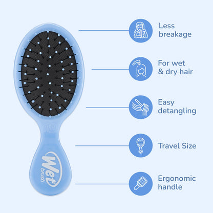 Side profile of Wet Brush Squirt Mini Detangler Sky