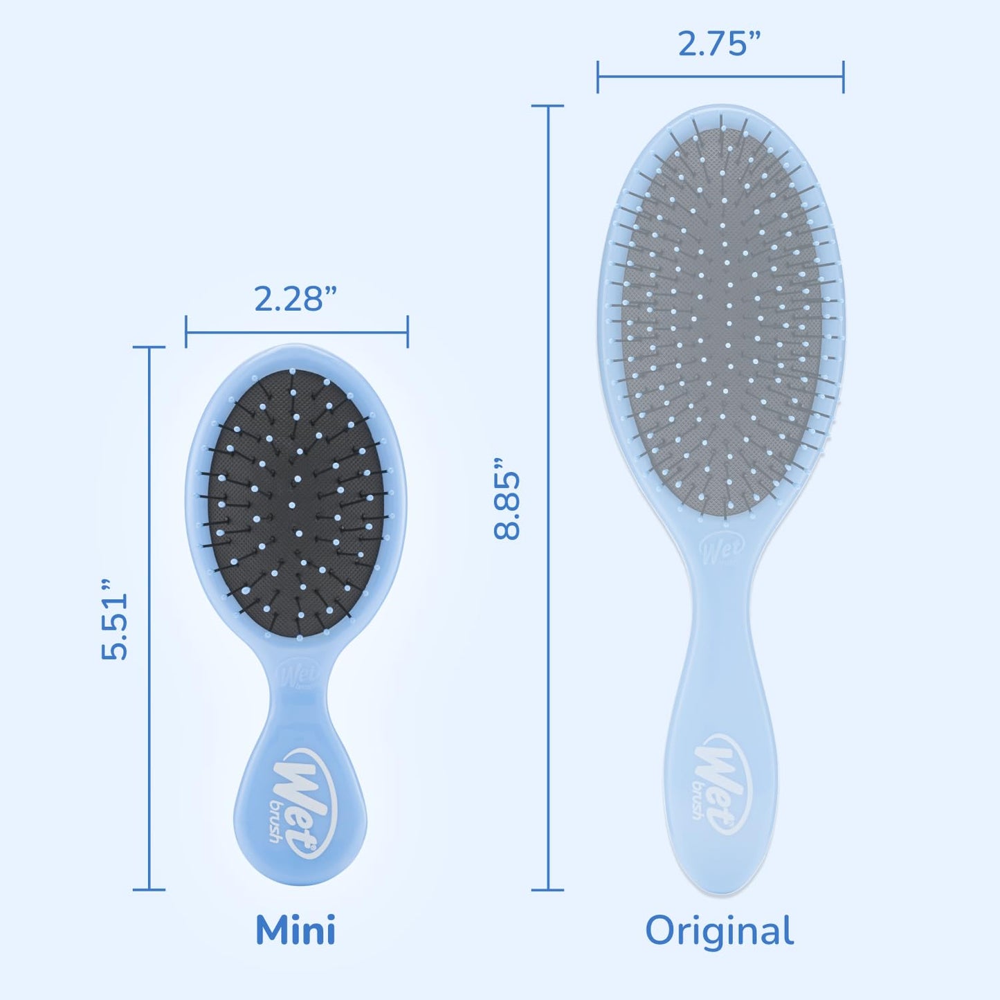 Wet Brush Mini Detangling Brush bristles close up
