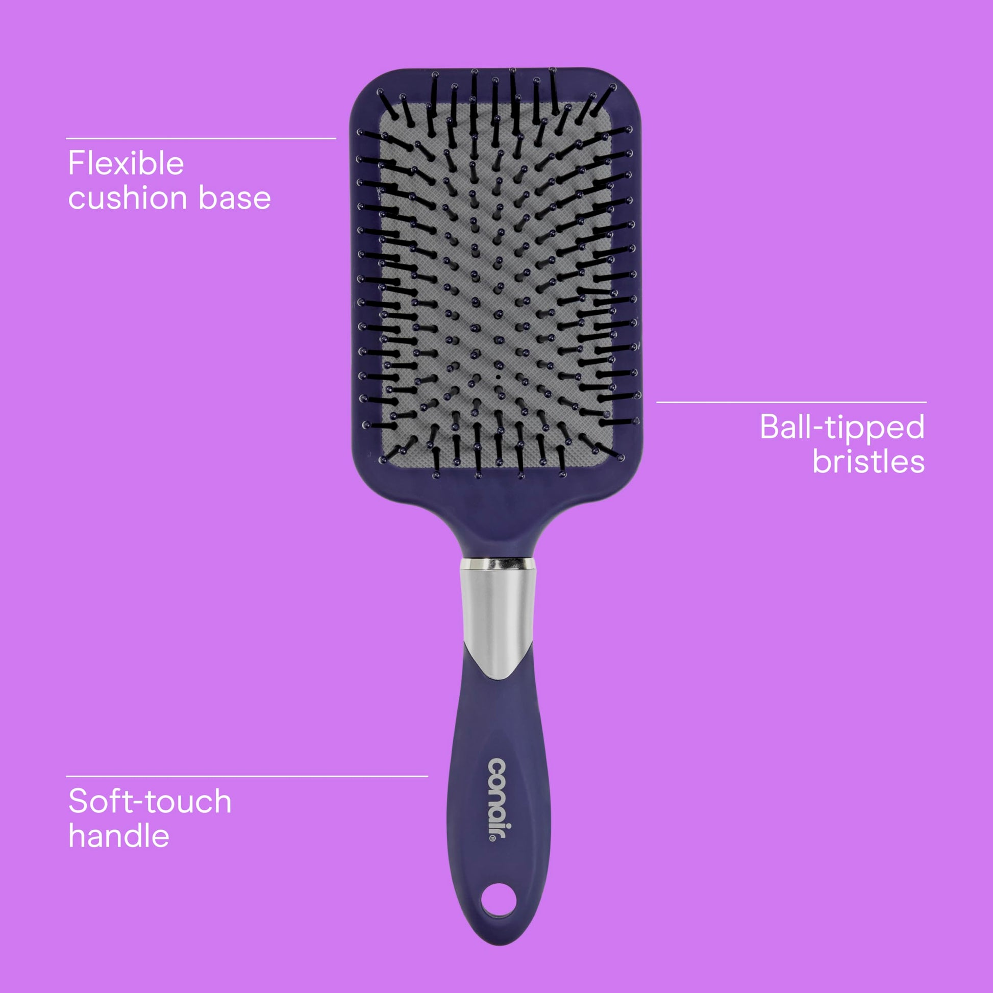 Conair wide head hairbrush for thick hair maintenance and smooth styling.