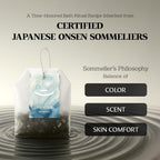 Hinotea Oriental spa bath tea bag brand logo display