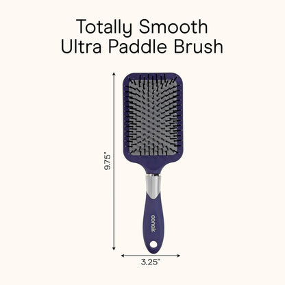 Conair wet or dry detangler brush displaying the durable nylon bristle pattern.