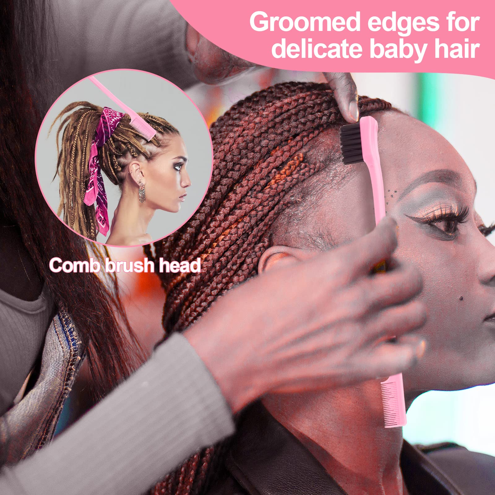Sweet View double sided edge brush for baby hair styling