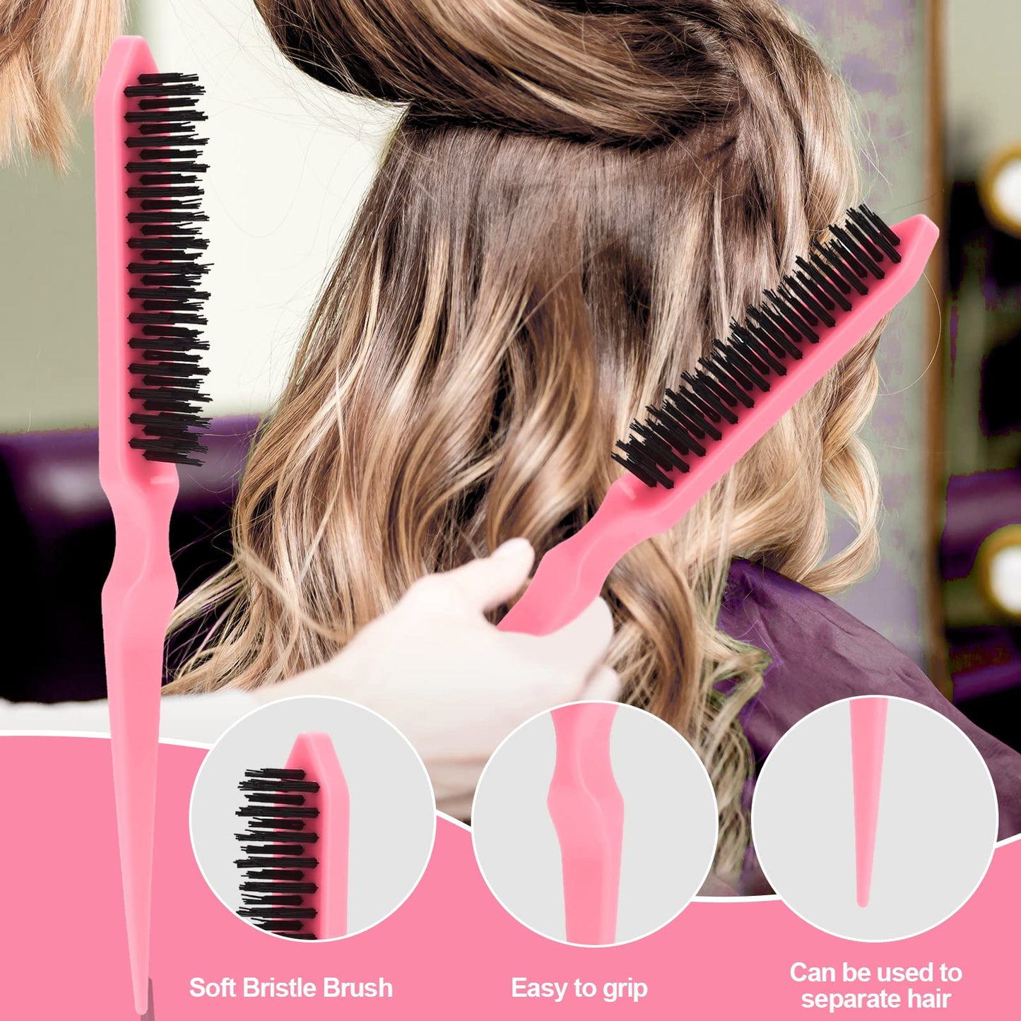 Sweet View bristle hair brush for smoothing flyaways