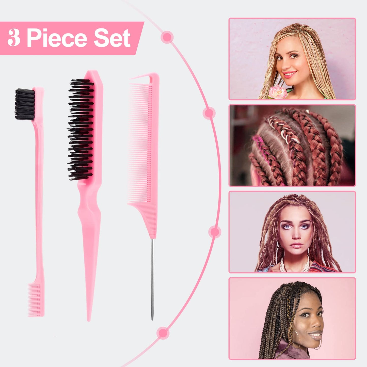 Sweet View hair accessories set for sleek ponytail styling