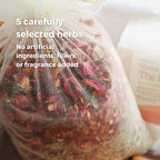 Sprigs botanical birth blend back label with product information