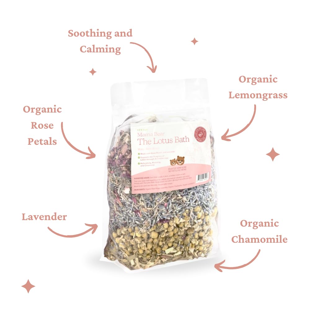 Sprigs The Lotus Bath herbal blend texture and ingredients