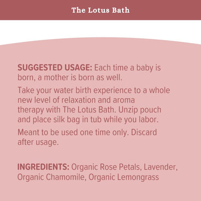 Close up of Sprigs The Lotus Bath aromatherapy blend