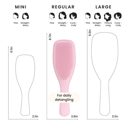 Top view of Tangle Teezer Ultimate Detangler in Millennial Pink