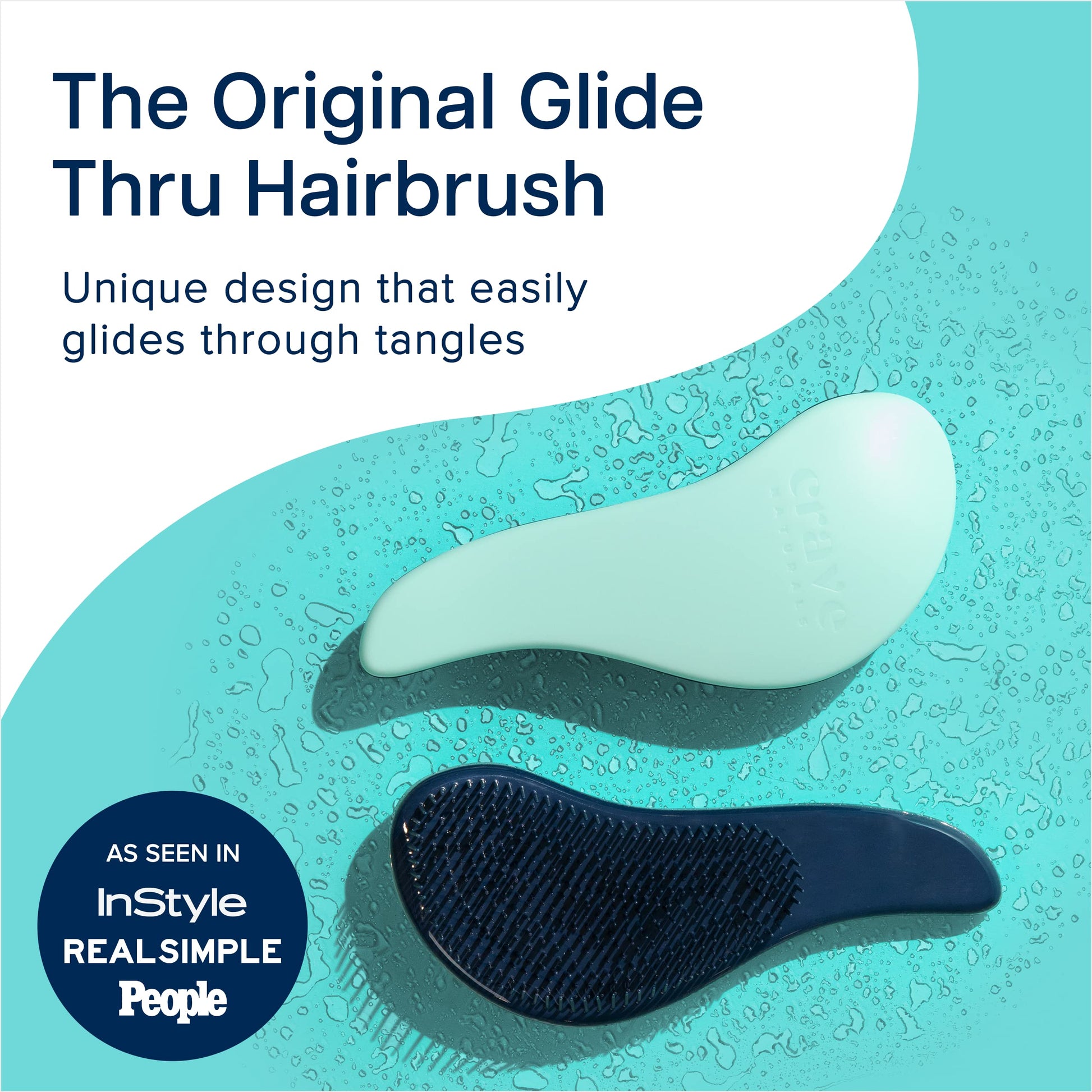 Crave Naturals detangling tool showcasing the unique cone-shaped synthetic bristles designed to eliminate knots.