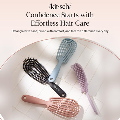 Kitsch professional detangler brush for all hair types