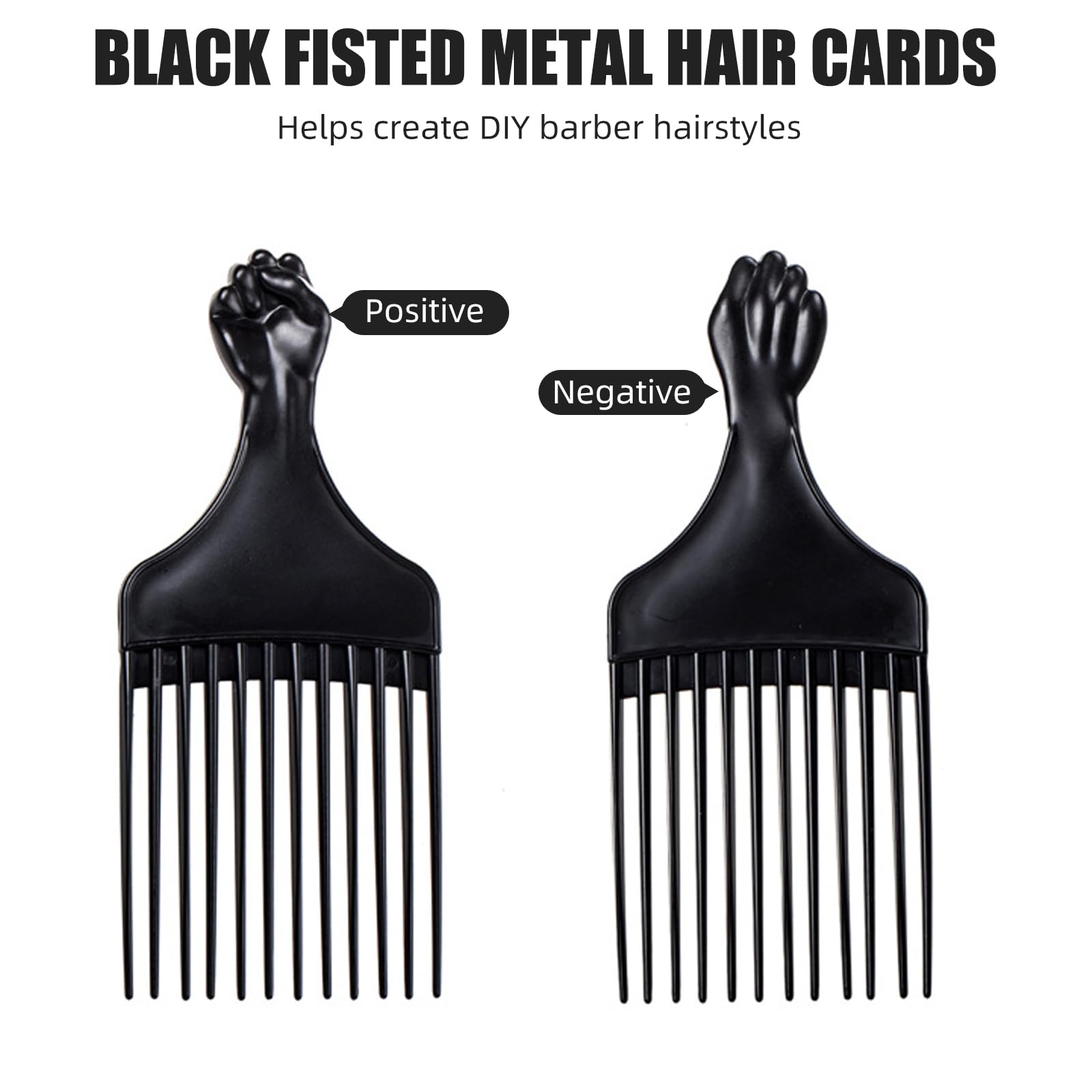 Soft 'N Style 7 inch plastic styling pick for men and women with afro textured hair.