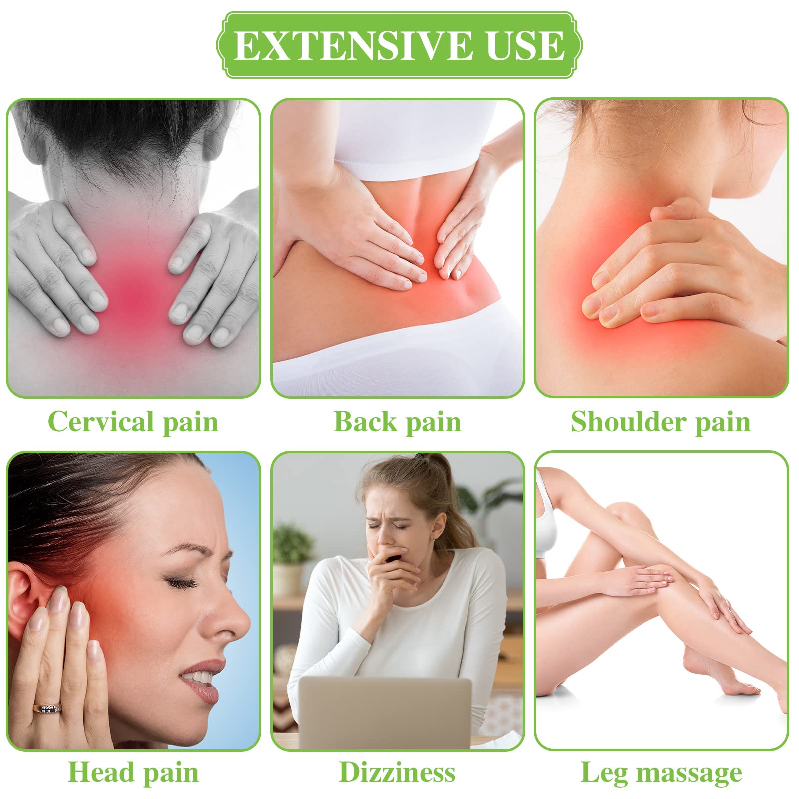 Handheld ergonomic massage comb for facial therapy