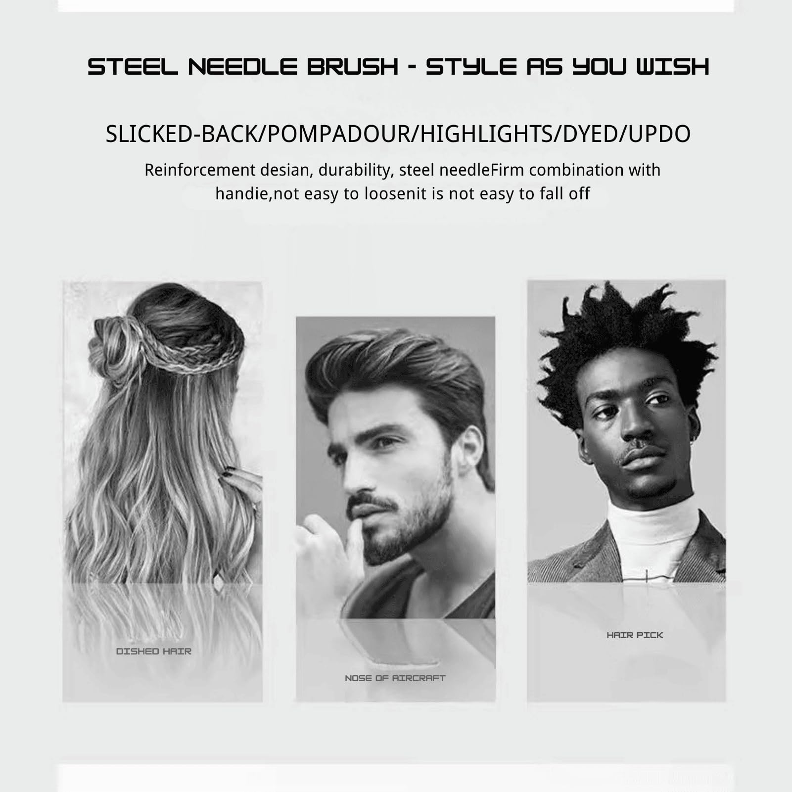 Full Carehood 3 piece hair styling tool kit on display.