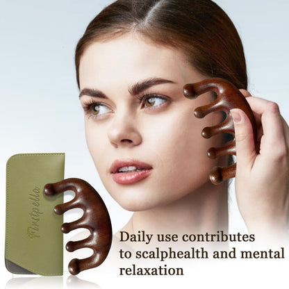 Firstpella sandalwood comb set packaging and accessories
