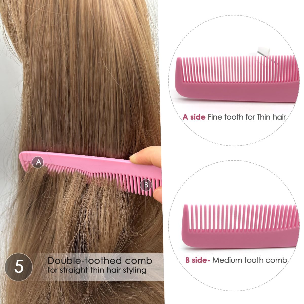 Professional hairdressing comb collection for home use