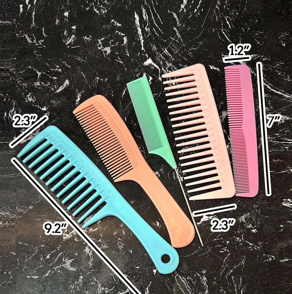 Heat-resistant hair grooming accessories set