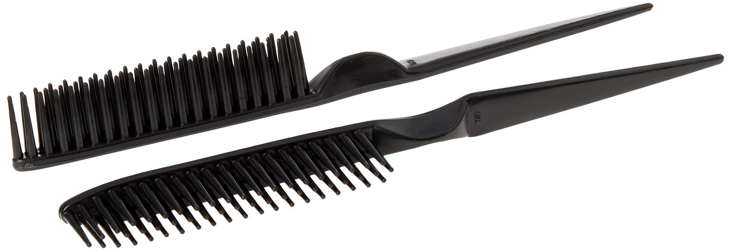 Black 3 row detangling comb for Type 4 hair styling