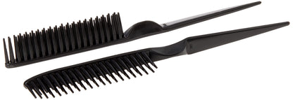 Black 3 row detangling comb for Type 4 hair styling