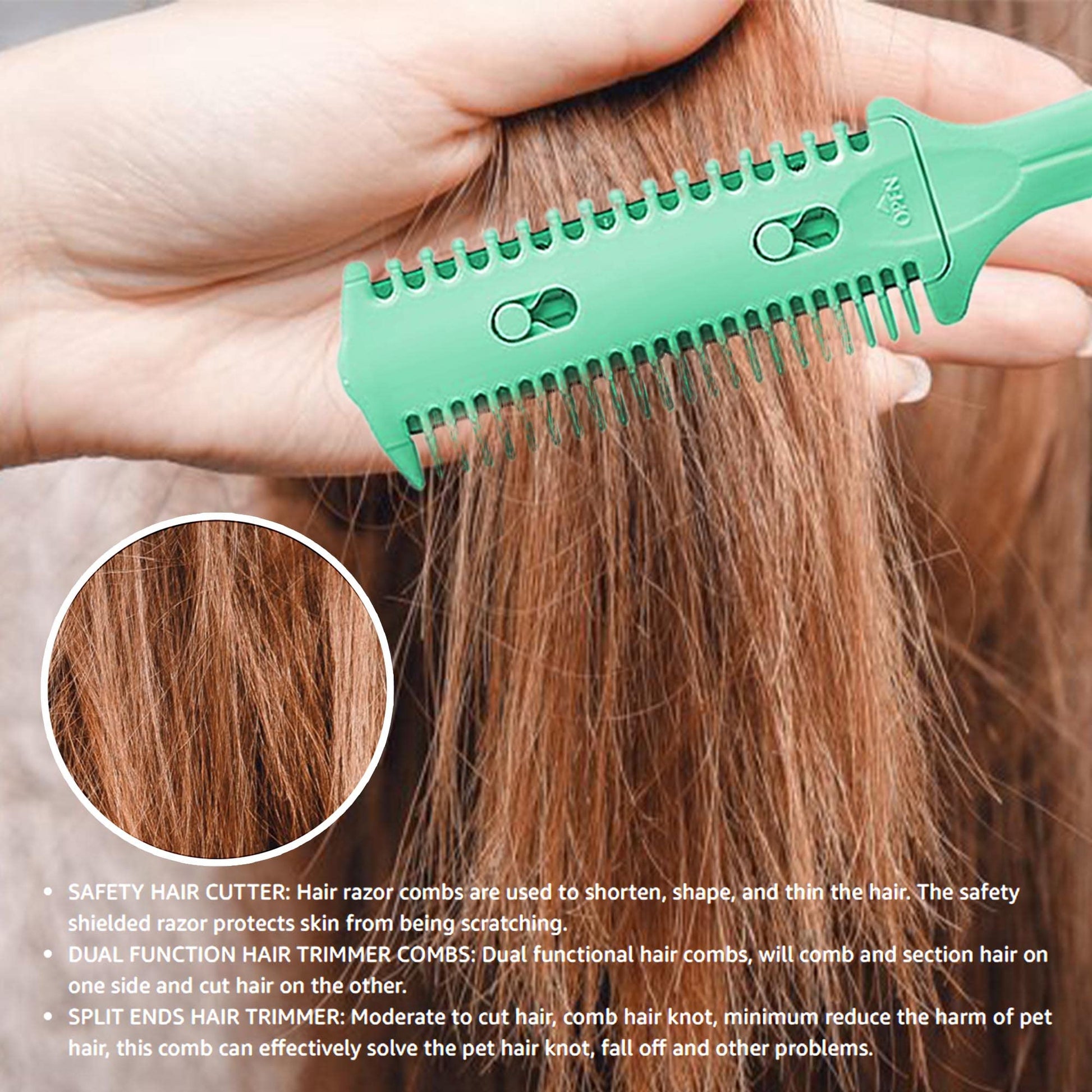 Soft 'N Style double-sided razor comb grooming tool