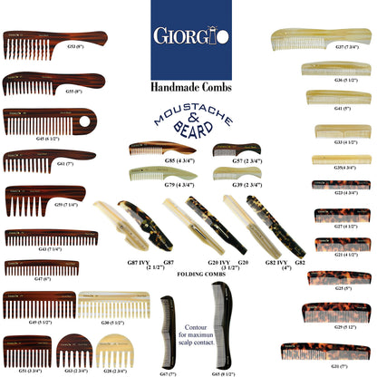 Giorgio five point seventy five inch wet and dry hair detangling comb