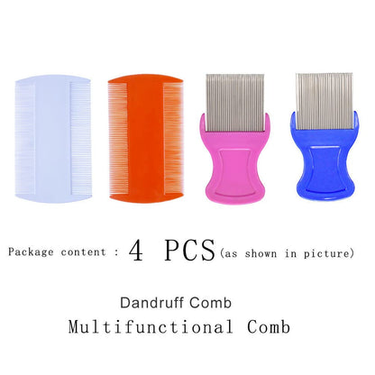 Zyoung double sided styling comb and metal teeth dandruff remover