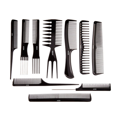 Professional anti-static comb set for all hair types