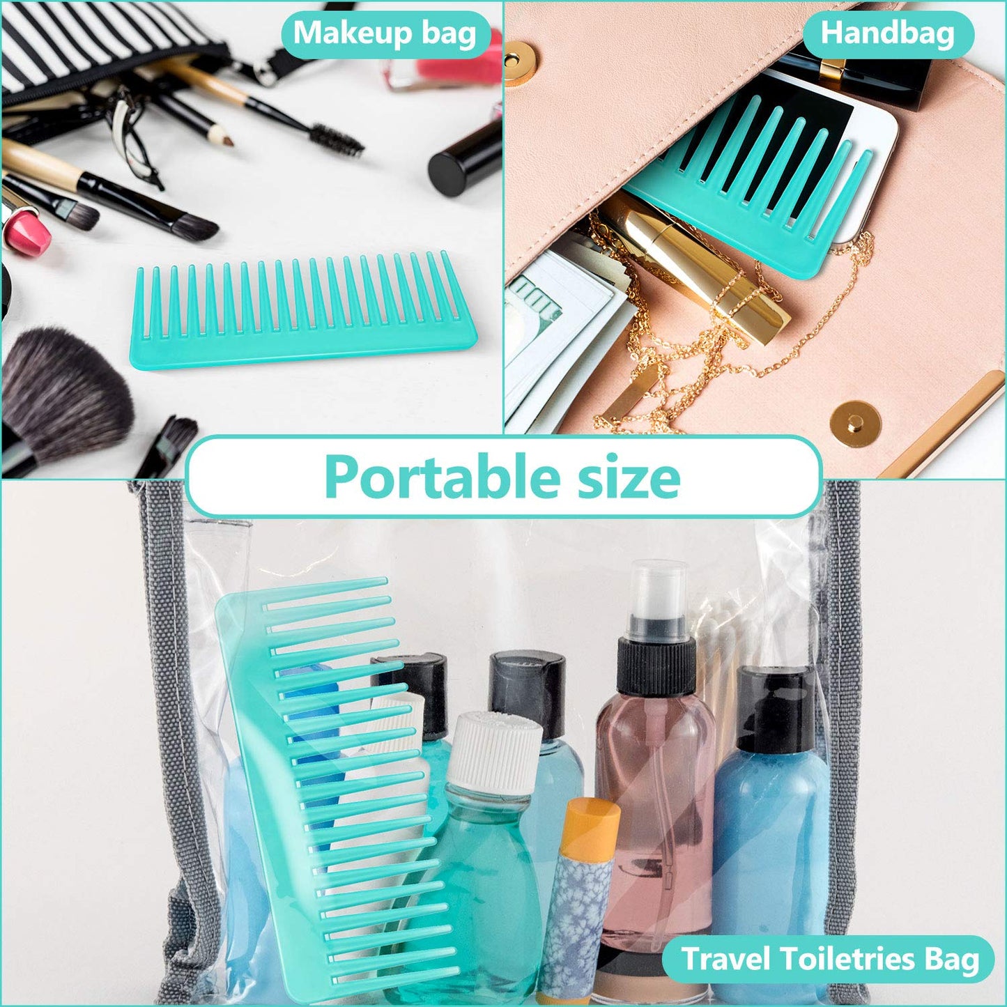 Patelai hair comb held in hand showing portable size