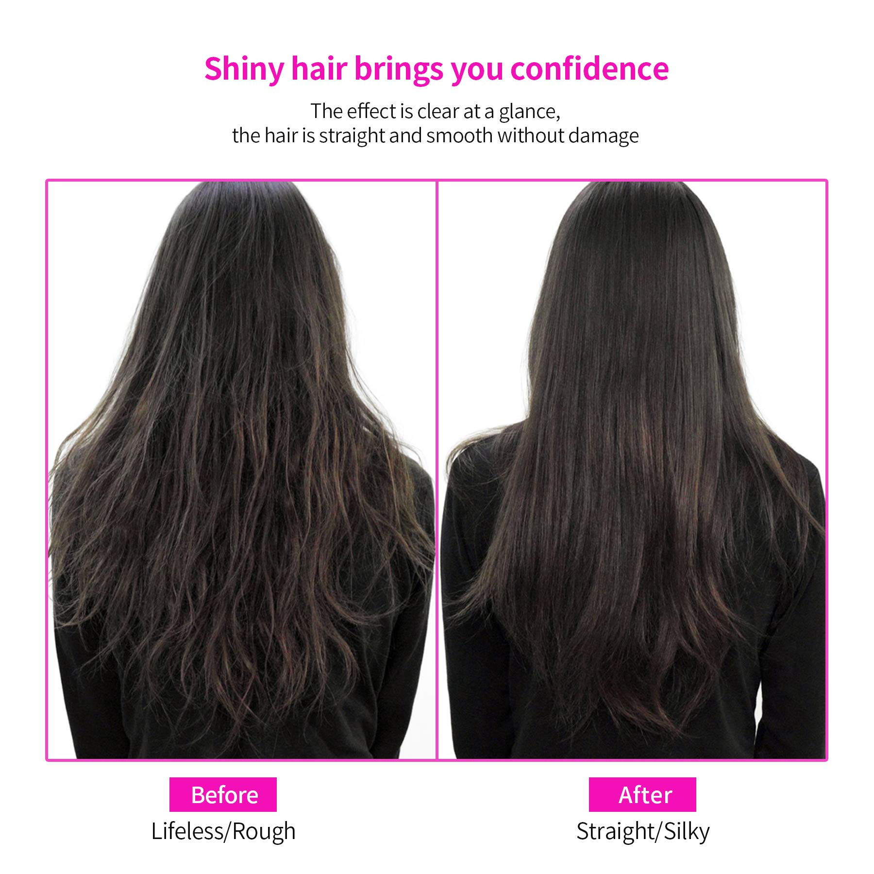 Electric hot comb styling curly hair texture