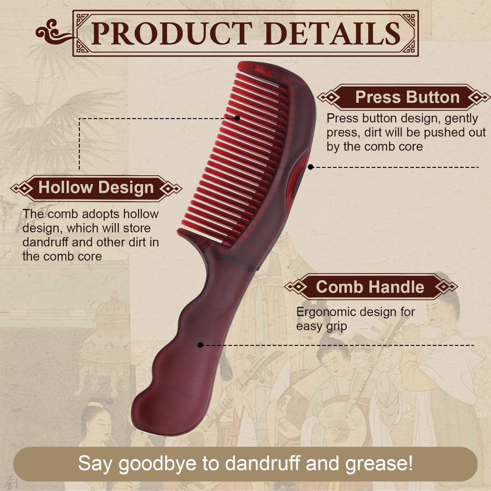 Teawoo self-cleaning hollow tooth scalp massage brush