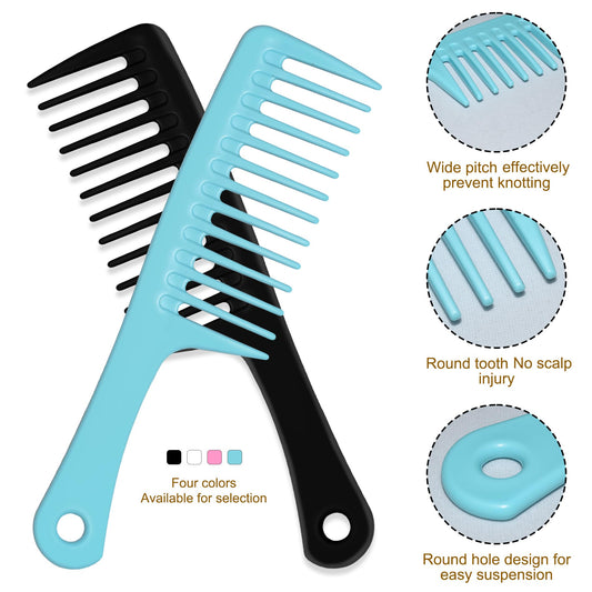 Close up of Modengkongjian wide tooth comb showing rounded tips