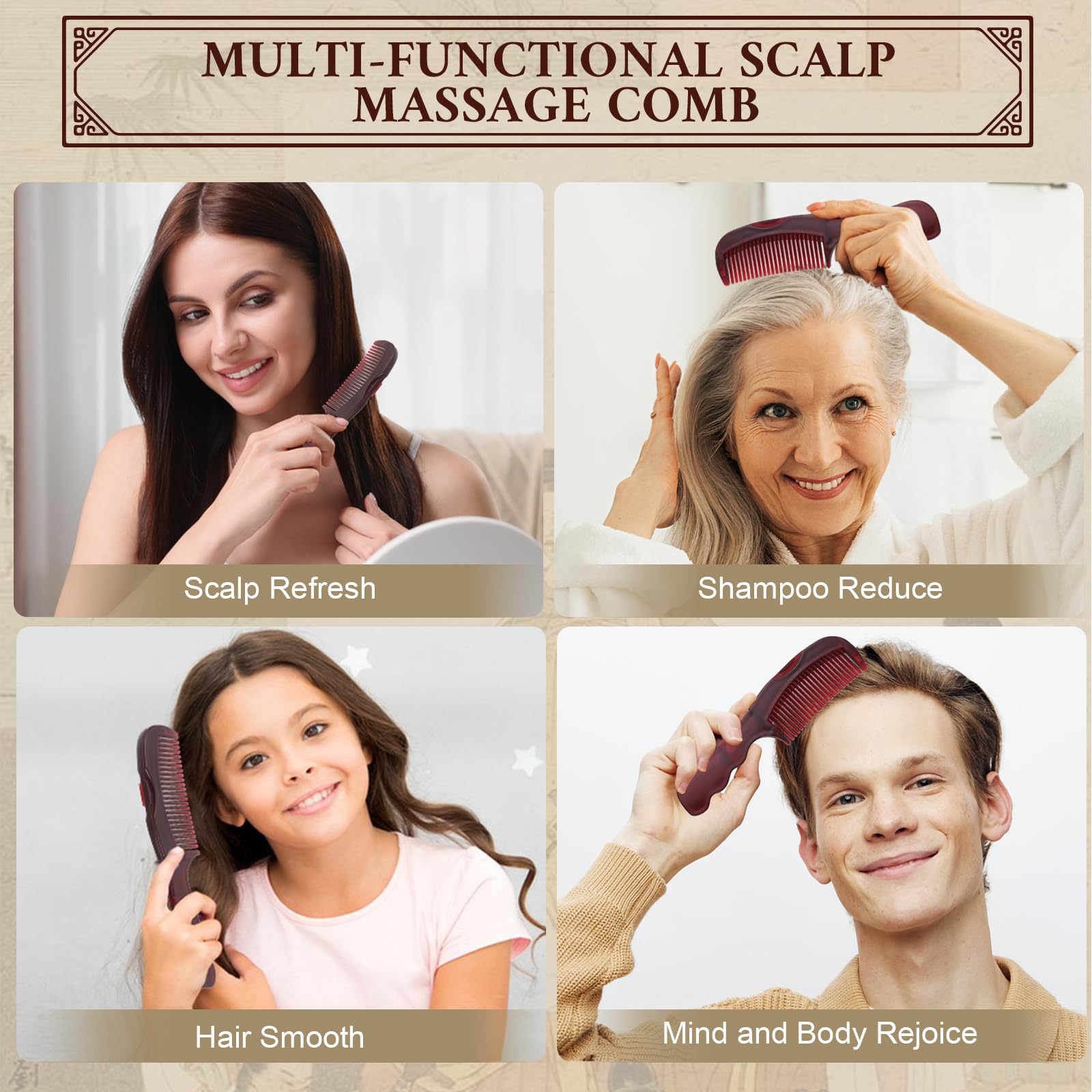 Two piece teawoo scalp care set for hair hygiene