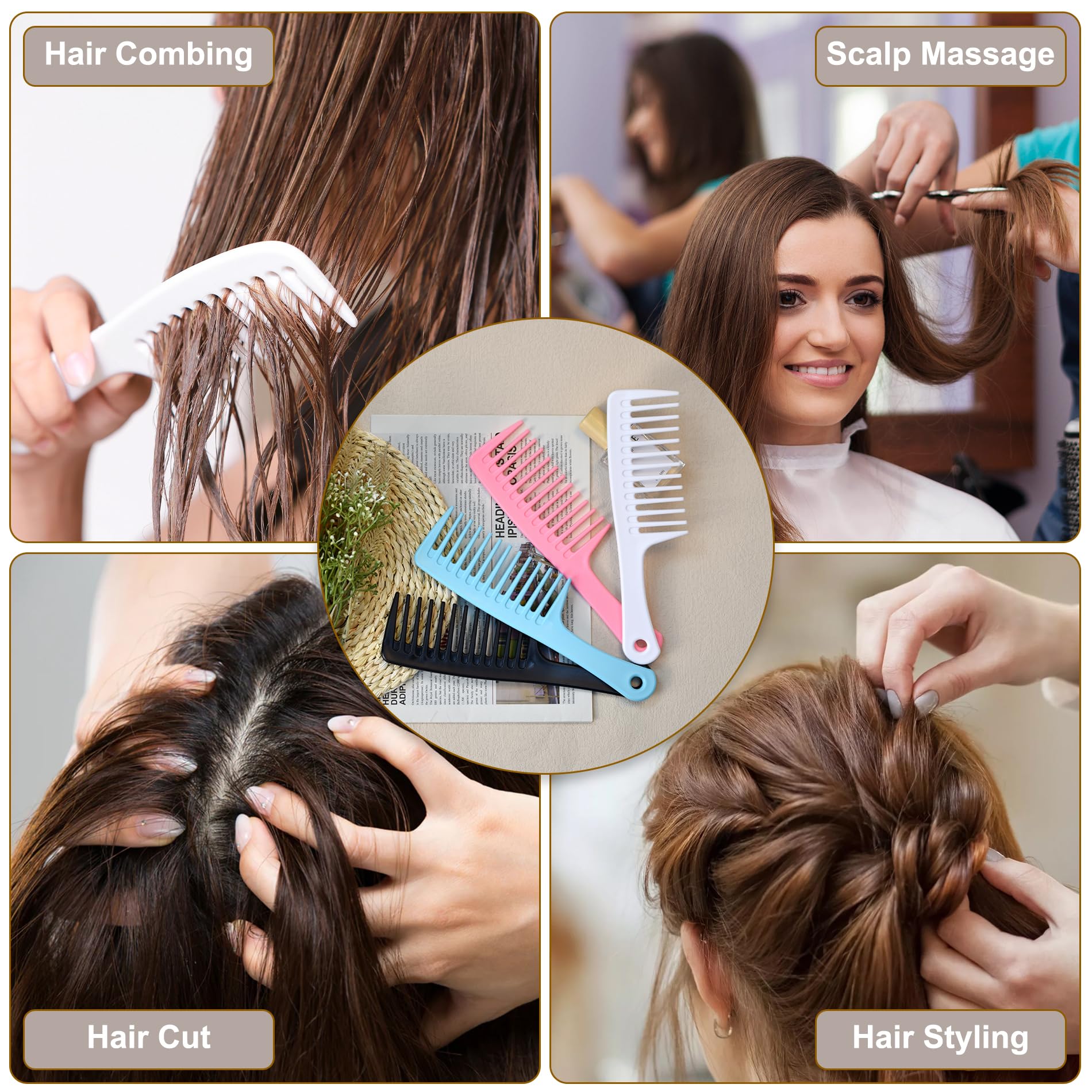 Side profile of Modengkongjian large hair styling combs