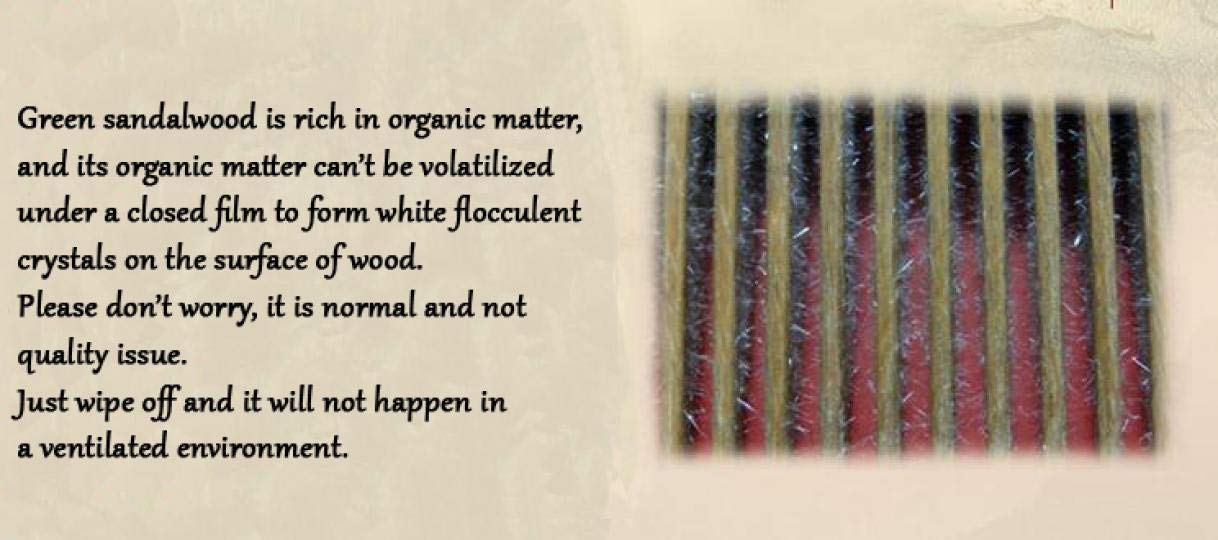 Side view of Louise Maelys genuine sandalwood hair comb emphasizing the durable wooden texture