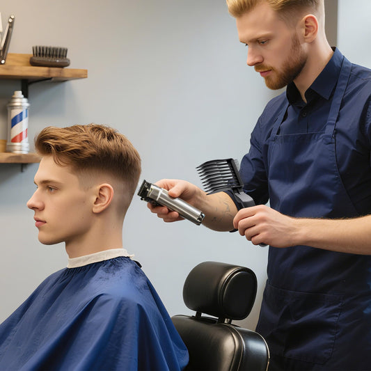 Professional black barber fade combs for men