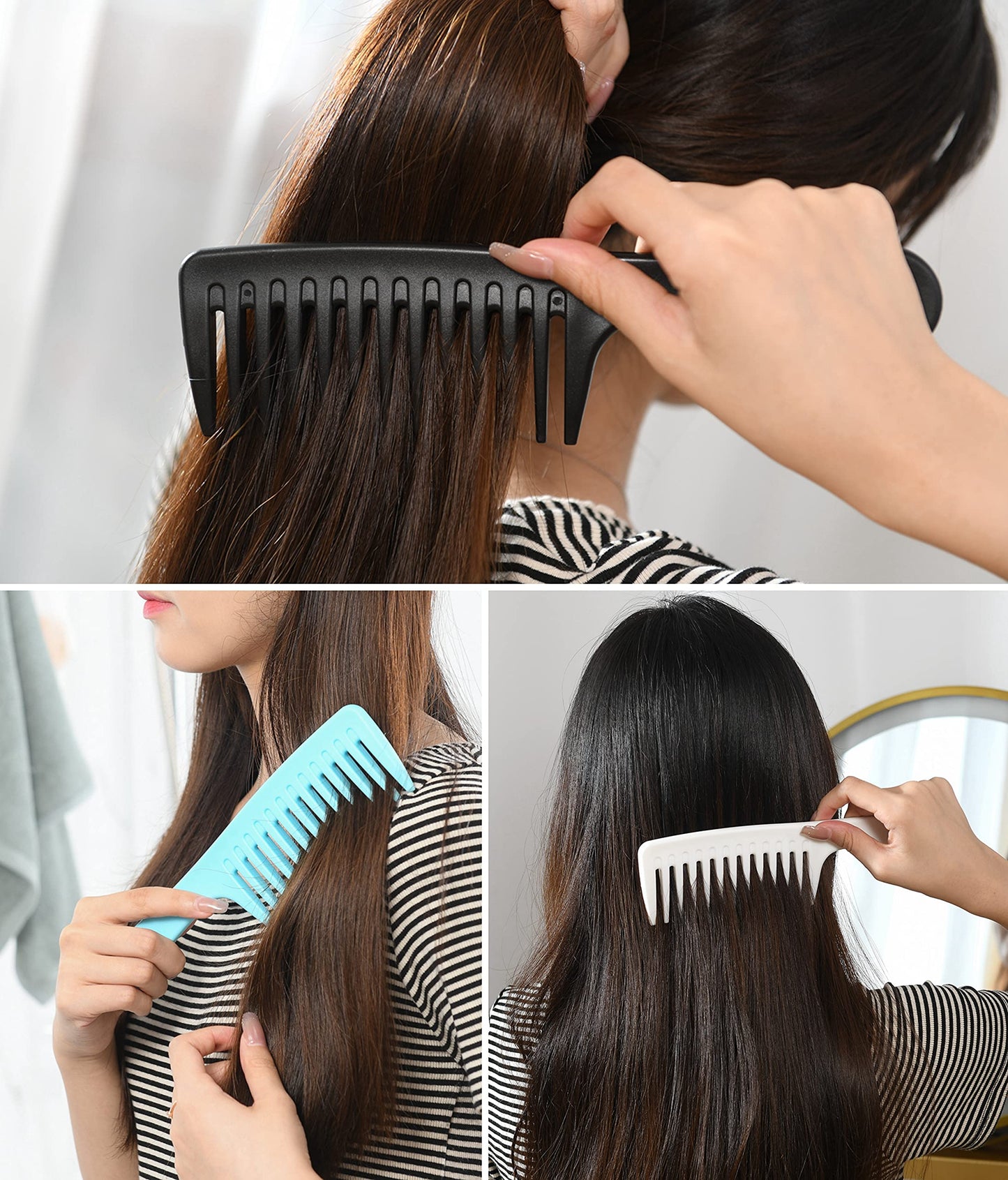 Gaonswoe detangling comb with hanging hole detail