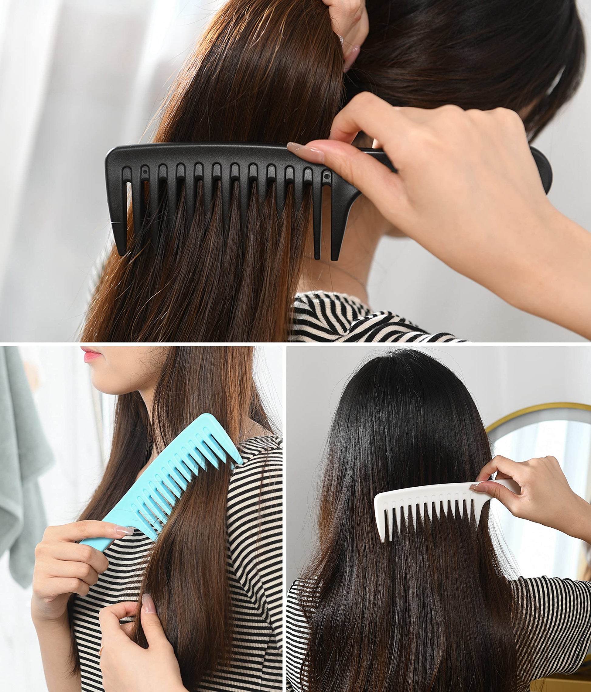 Gaonswoe detangling comb with hanging hole detail