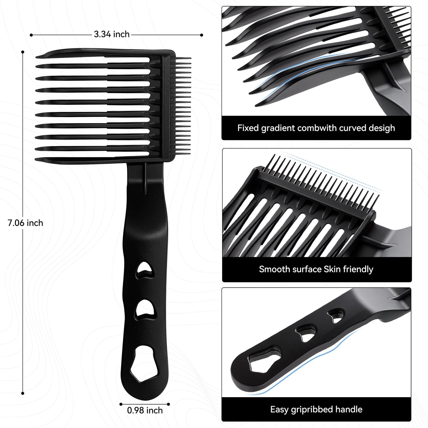 Ramglyo 3-piece comb set for men and boys