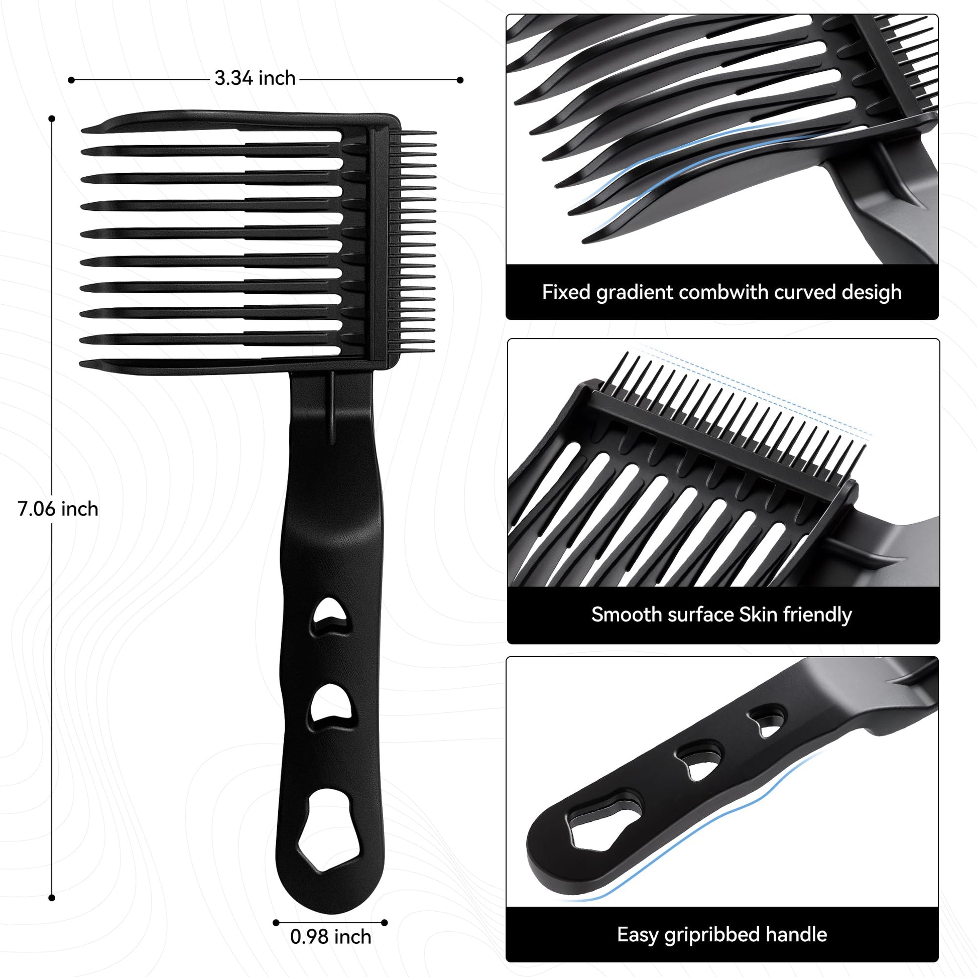 Ramglyo 3-piece comb set for men and boys