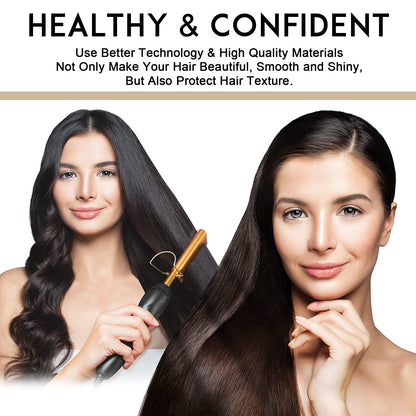 Nicemovic electric hot comb with power cord and stand