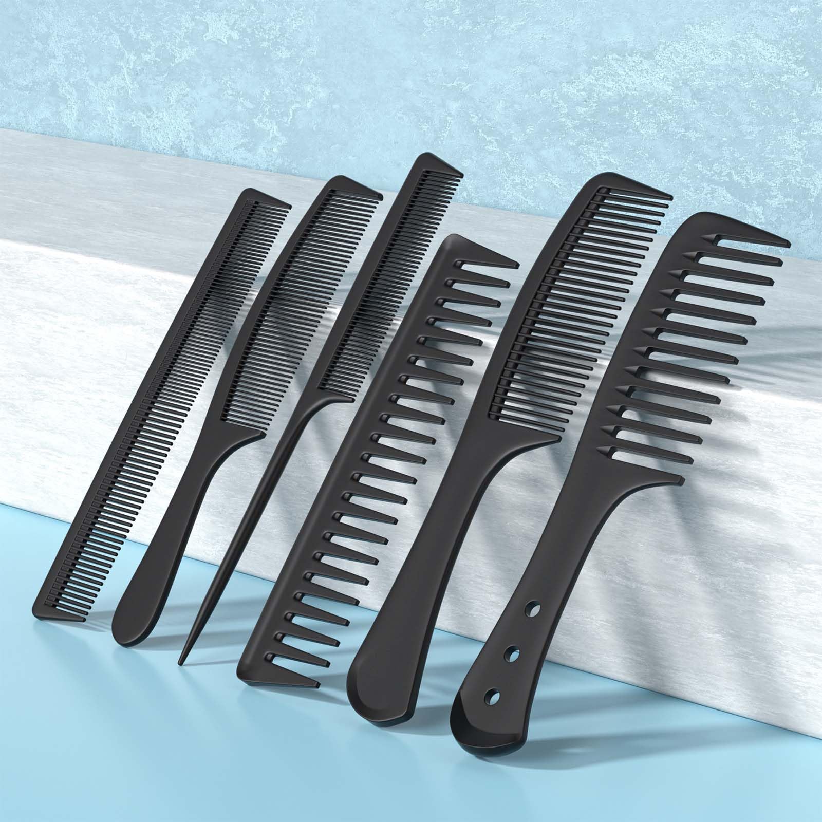 Kolavia fine tooth rat tail comb for precise hair parting