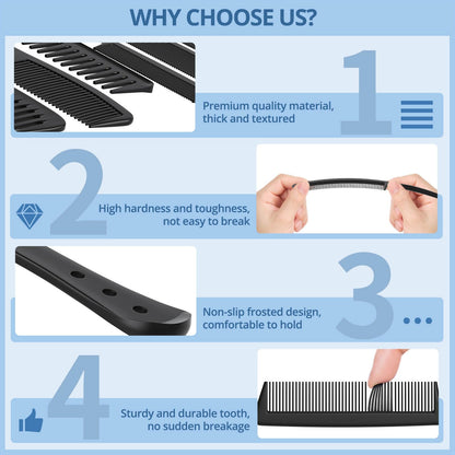 Kolavia salon quality hair comb set for men and women