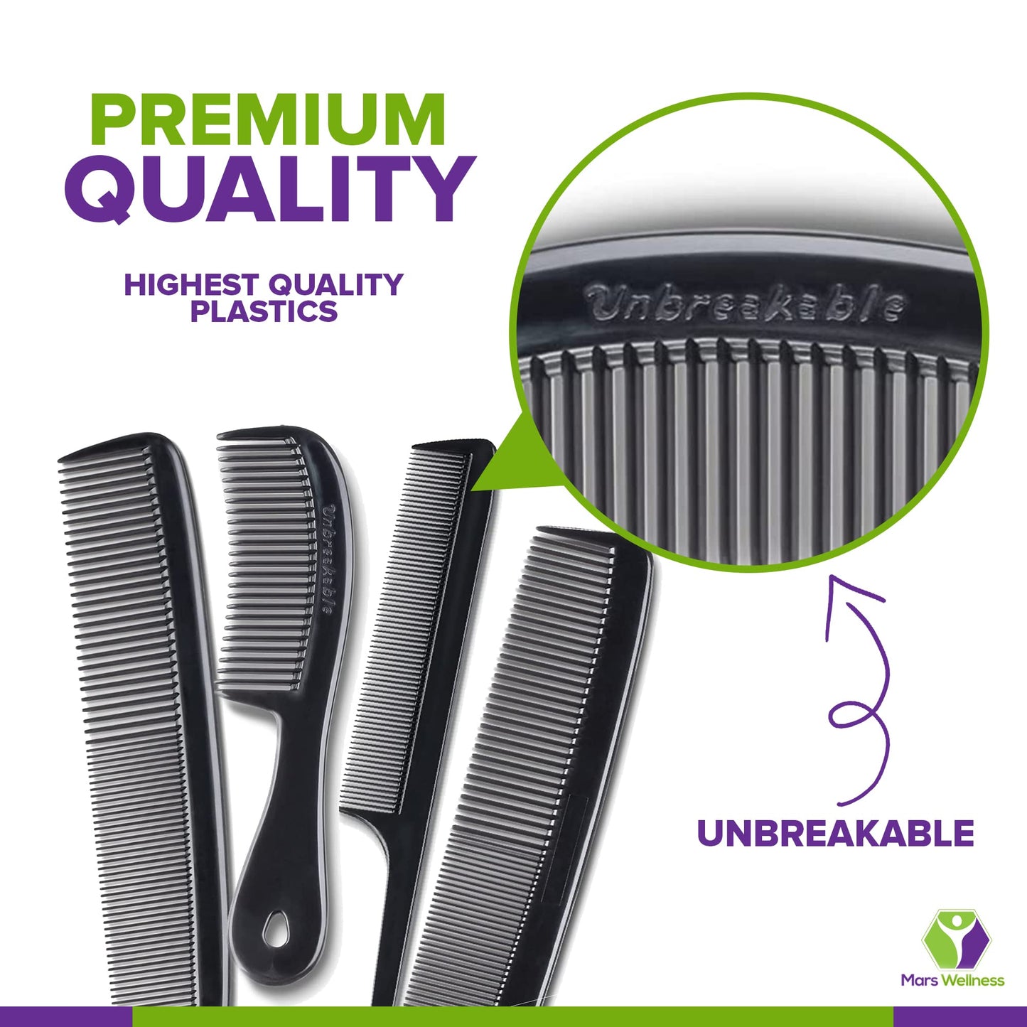 Mars Wellness professional tail comb close up
