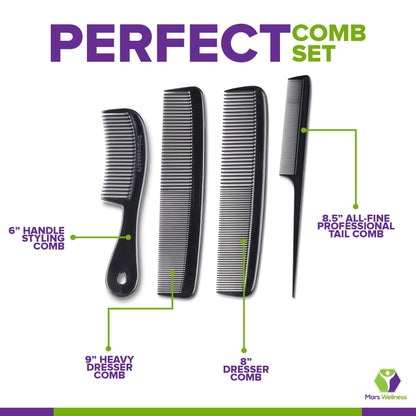 Mars Wellness USA made heavy dresser comb details